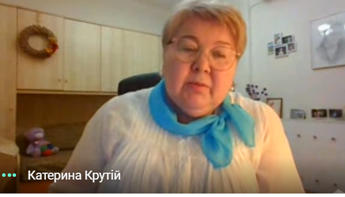 Катерина Леонідівна Крутій  розповідає про своє бачення візерунку успішного фахівця дошкільної освіти